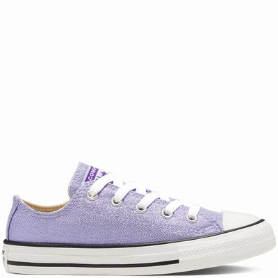 Converse Summer Sparkle Chuck Taylor All Star - Lasten Tennarit - Harmaat Violetit/Beige Valkoinen